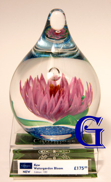 WATERGARDEN, KEW COLLECTION, Caithness Glass paperweight